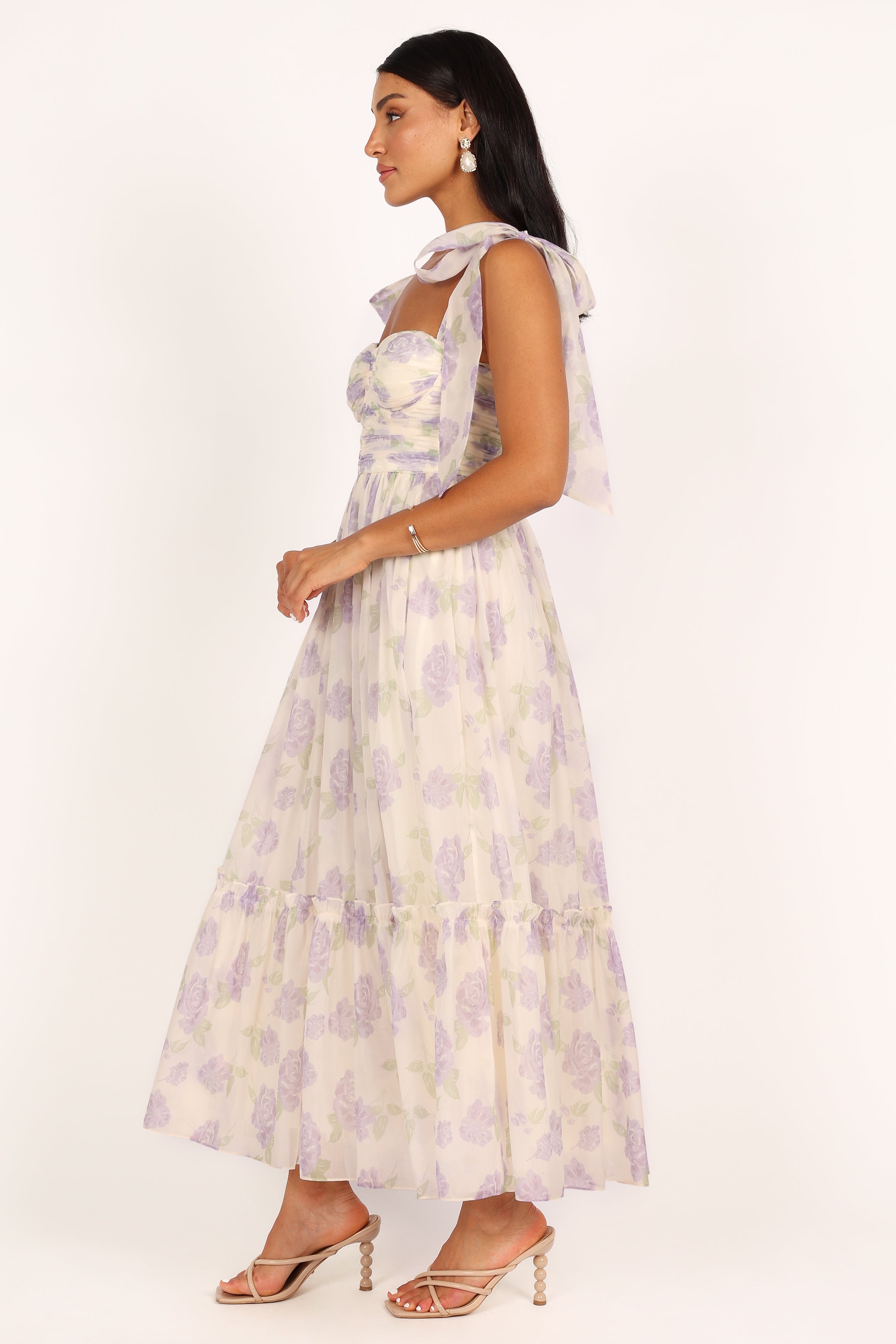 Petal and Pup USA DRESSES Floret Midi Dress - Lavender