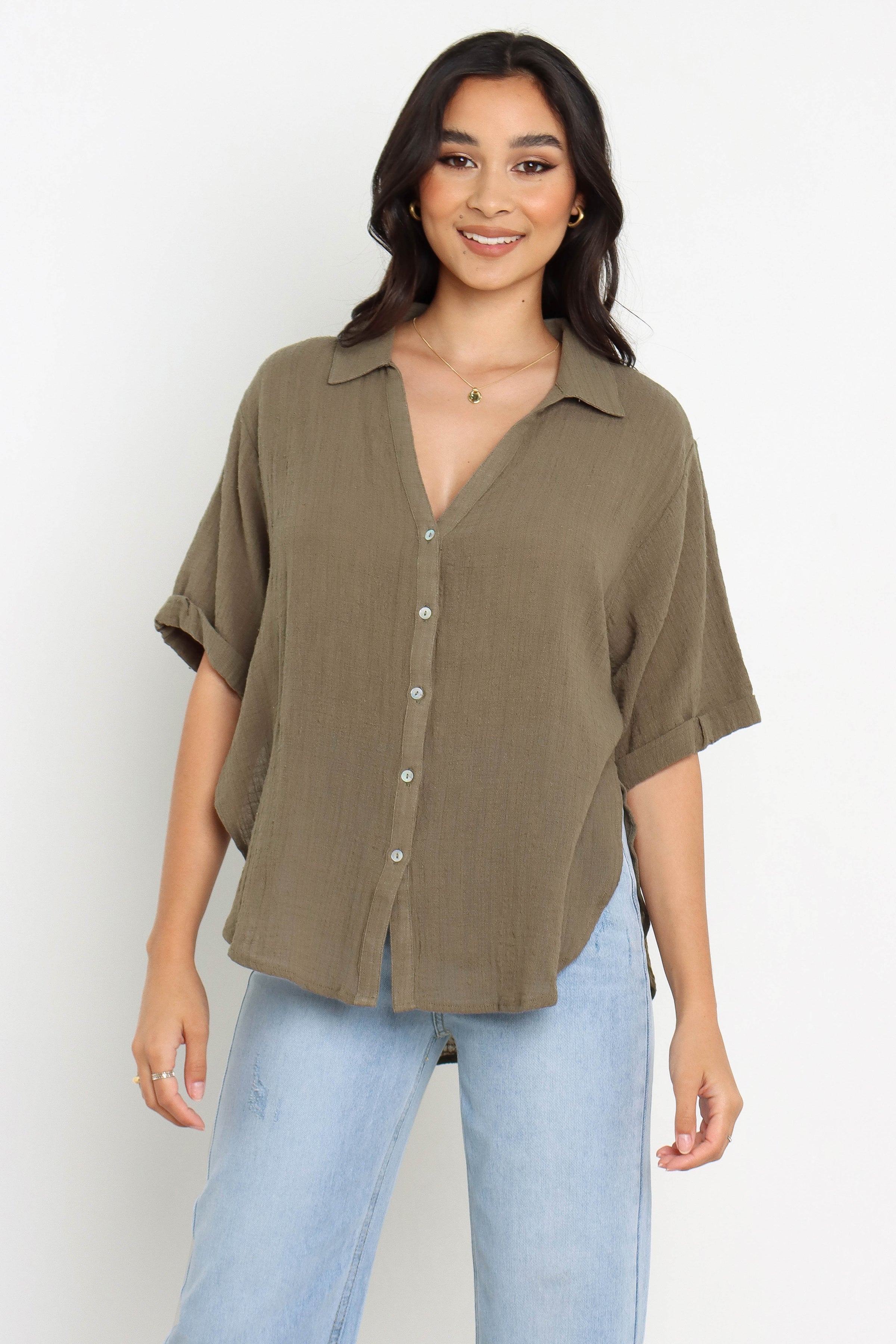 Petal and Pup USA TOPS Dion Top - Olive
