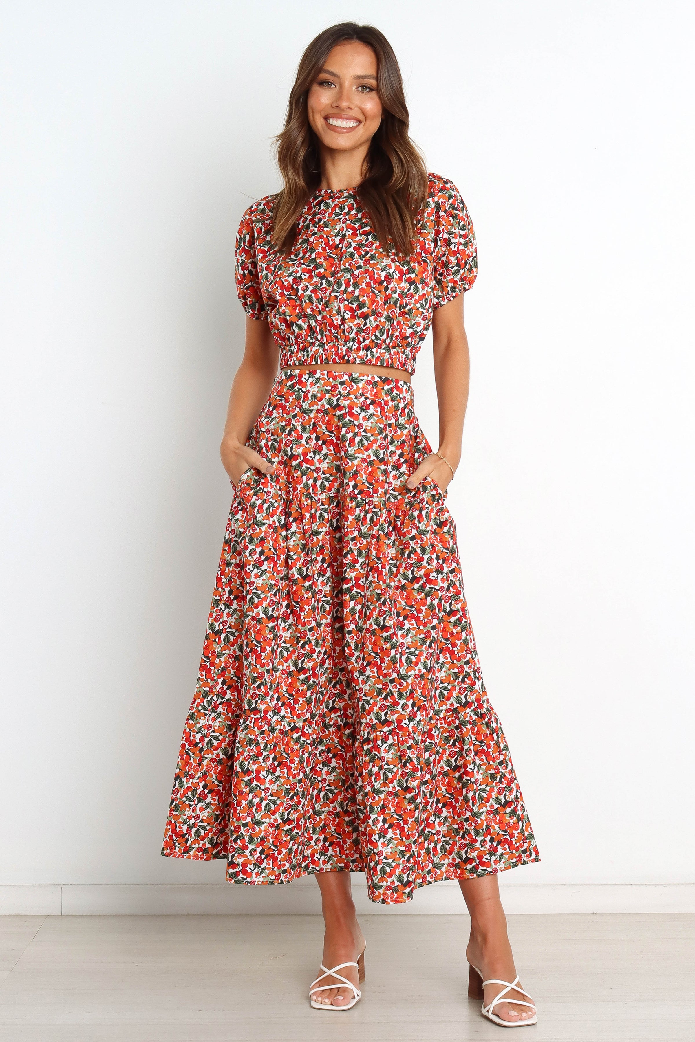 Petal and Pup USA TOPS Izzy Top - Red Multi