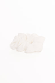 Theodora Scrunchie - White