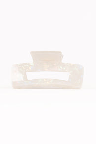 Jennifer Hair Clip - White/Silver