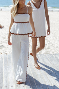 Mollymook Pant - White Tan