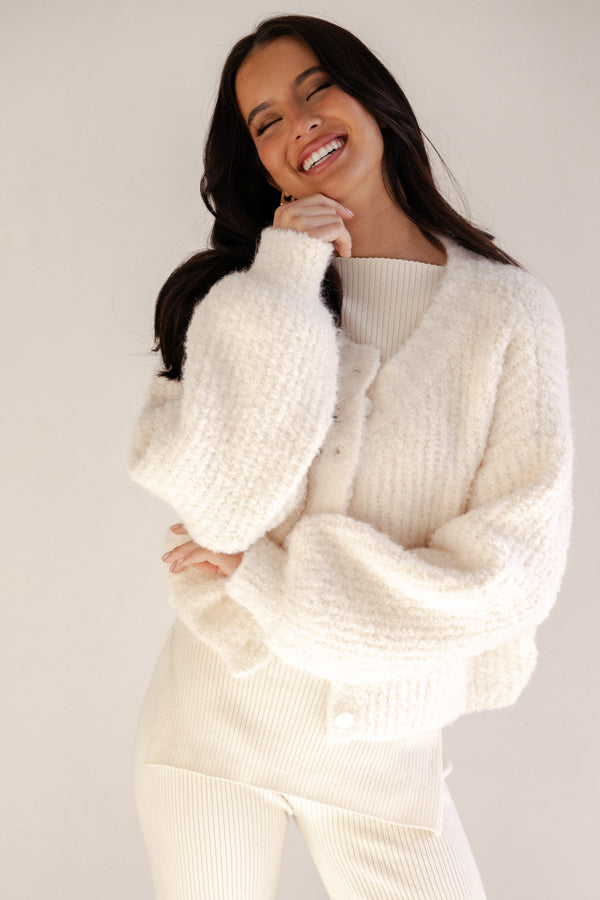 Albertine Cardigan - White