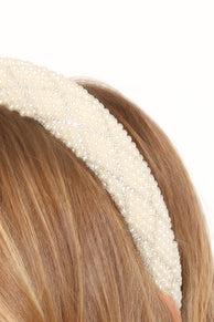 Leah Headband - Pearl