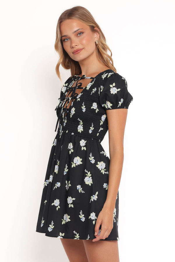 Winny Mini Dress - Navy Floral