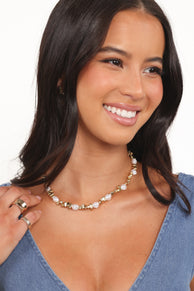 Aisling Necklace - Gold/Pearl