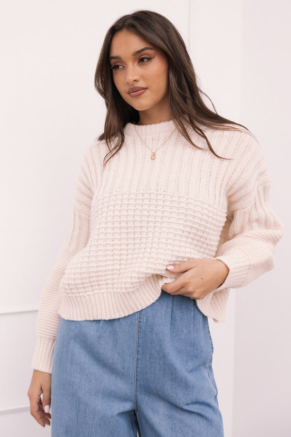 Alegra Knit Sweater - Cream