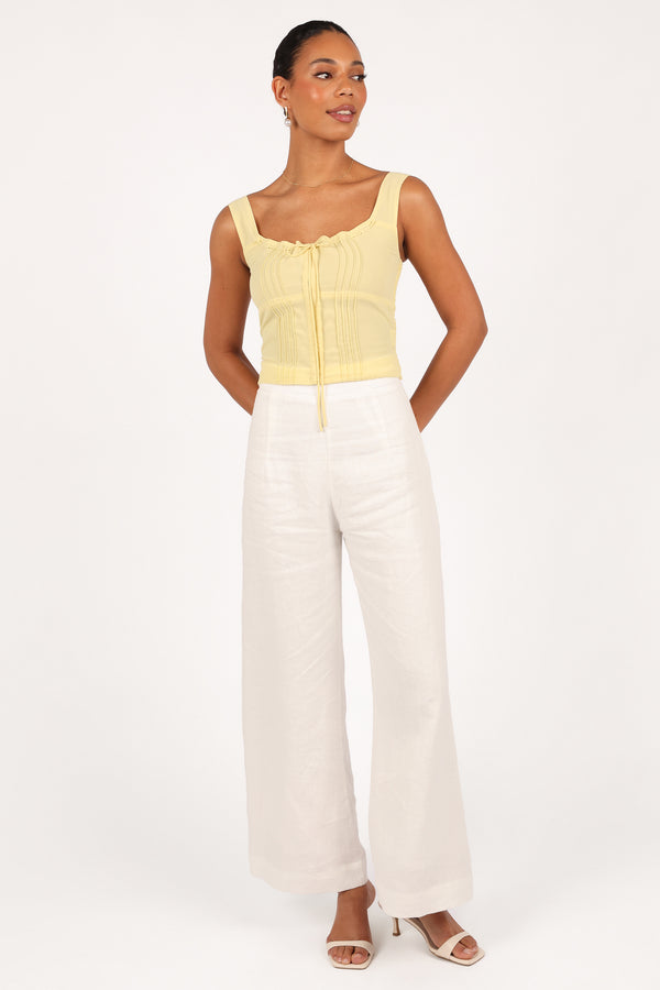 Alice Corset Top - Honeysuckle Yellow