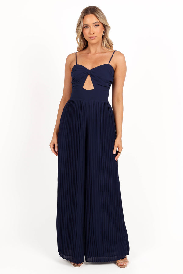 Alice Wide Leg Jumpsuit - Navy