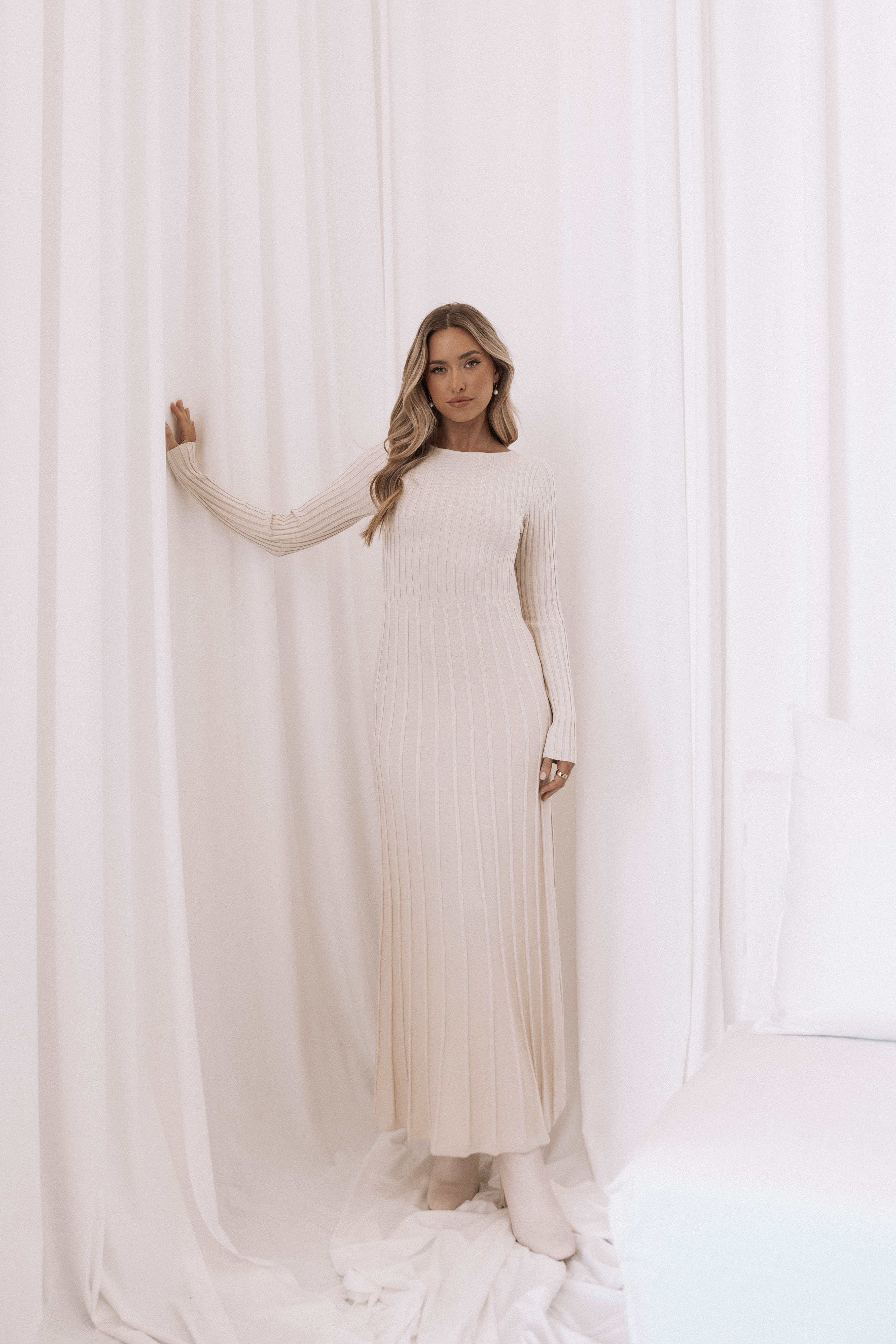 Cream alison dress sales