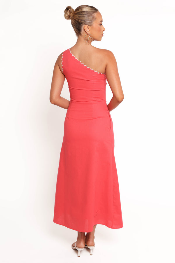 Amani Midi Dress - Coral