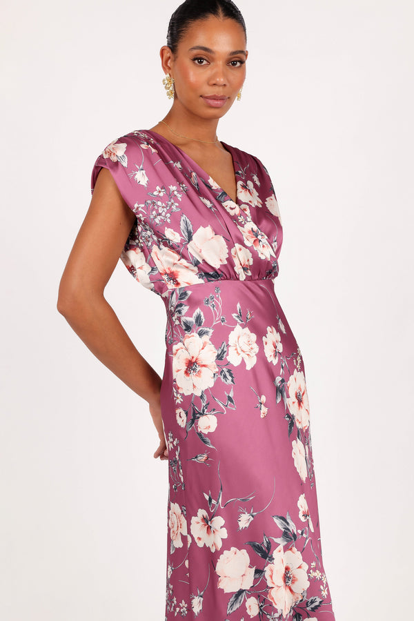 Amarlee Maxi Dress - Dark Rose Floral