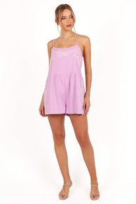 Aniston Romper - Pink Purple