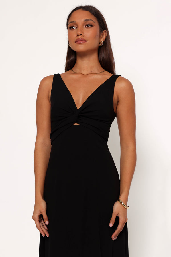 Archer Midi Dress - Black