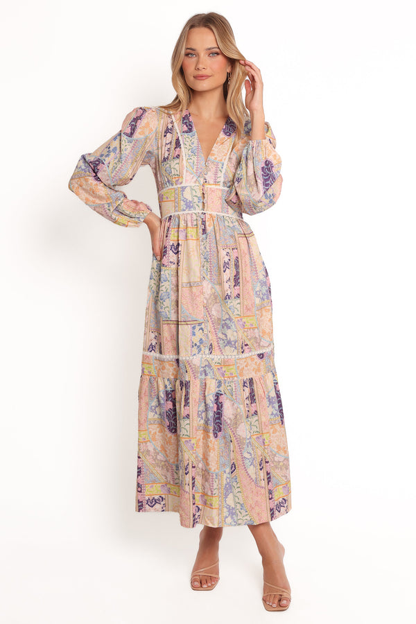 Ariella Maxi Dress - Patchwork