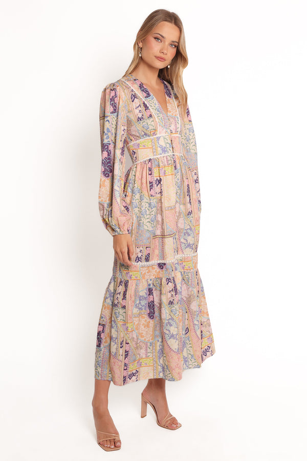 Ariella Maxi Dress - Patchwork