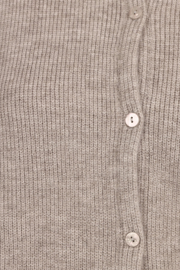 Astor Classic Button Up Cardigan - Light Grey