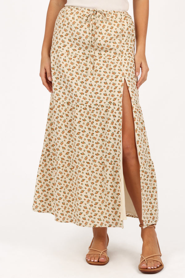 Bailey Tiered Maxi Skirt - Yellow