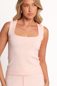 Beatrice Knitted Top - Peach