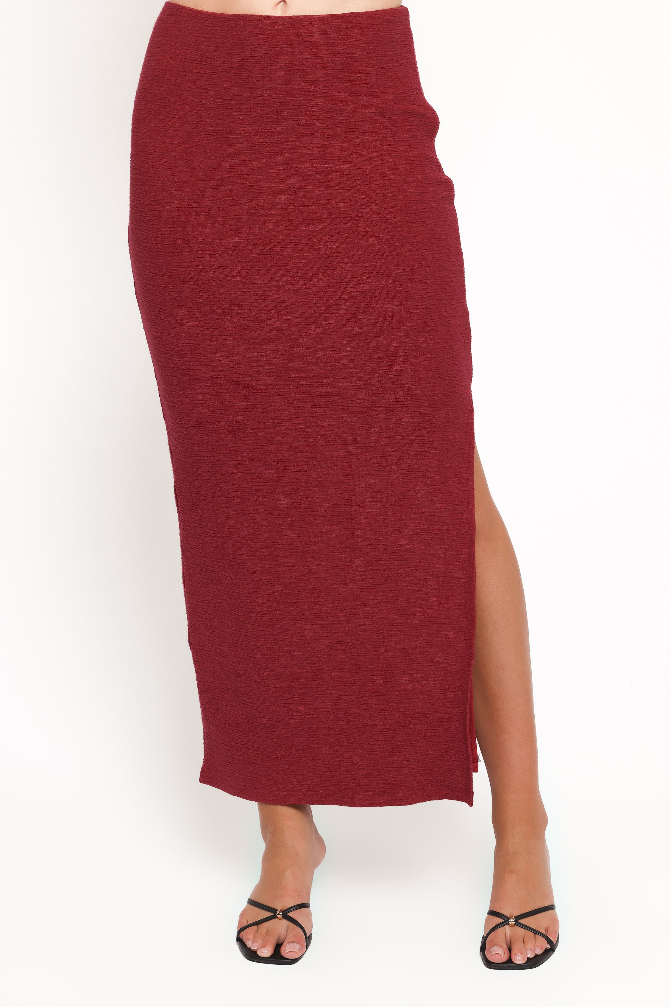Beatrice Maxi Skirt Set - Berry