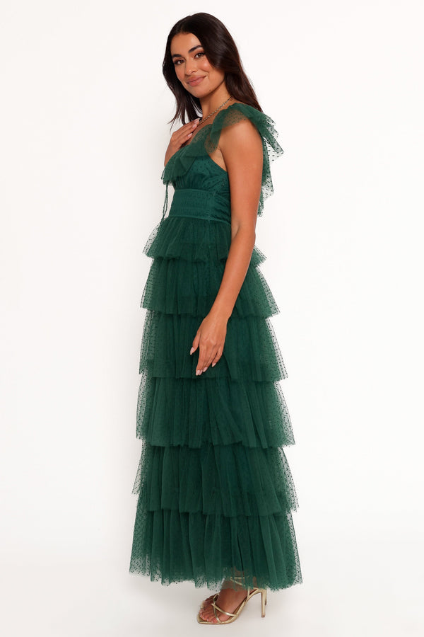 Belle Maxi Dress - Hunter Green