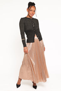 Bethy Maxi Skirt - Gold