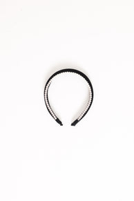 Breanna Headband - Pearl/Black