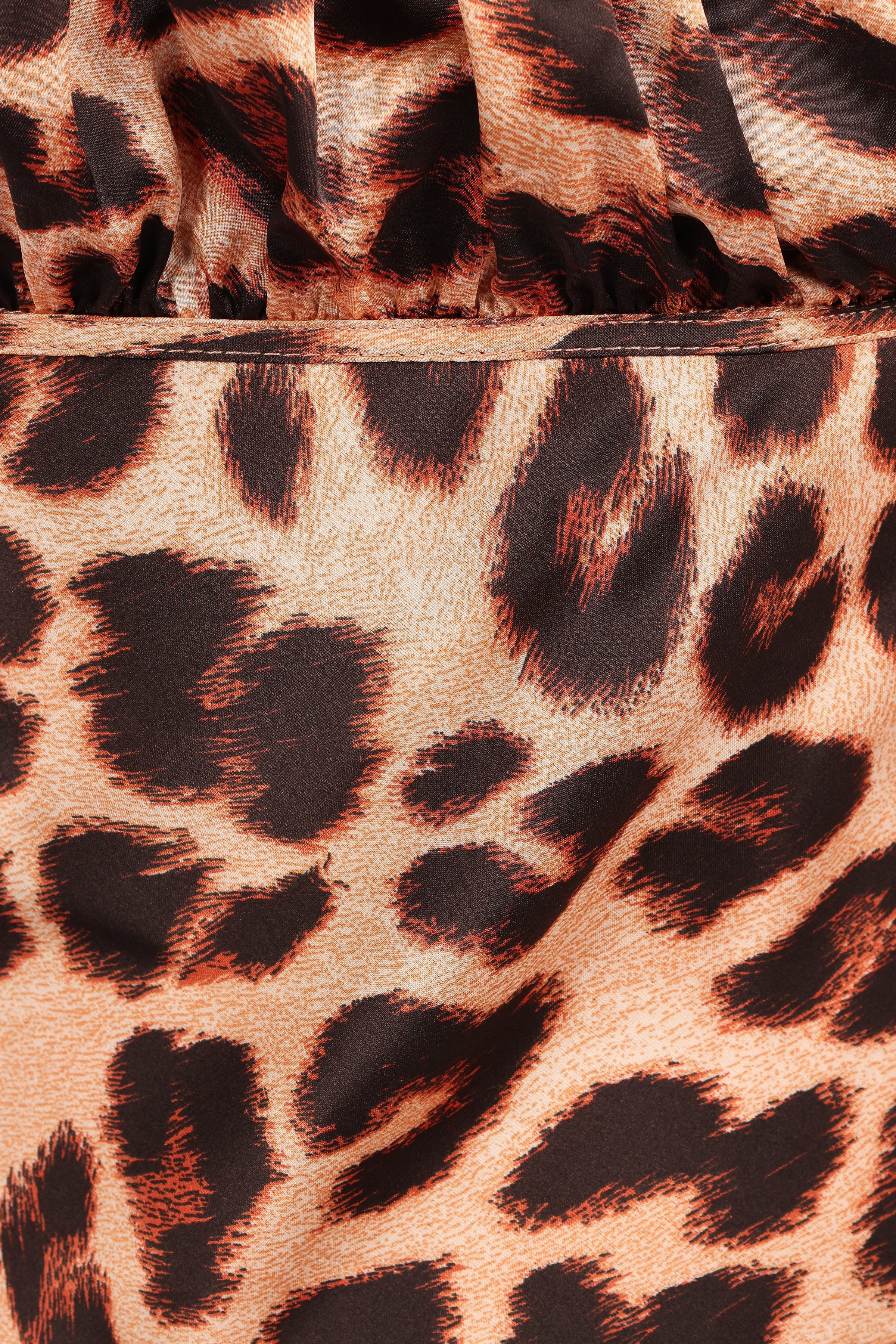 Brynley Midi Dress - Leopard