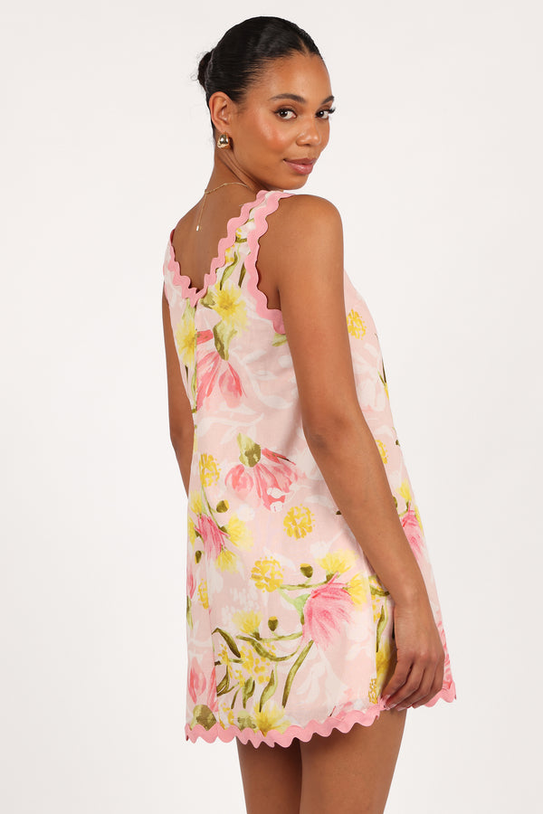 Calliope Mini Dress - Acacia Blossom