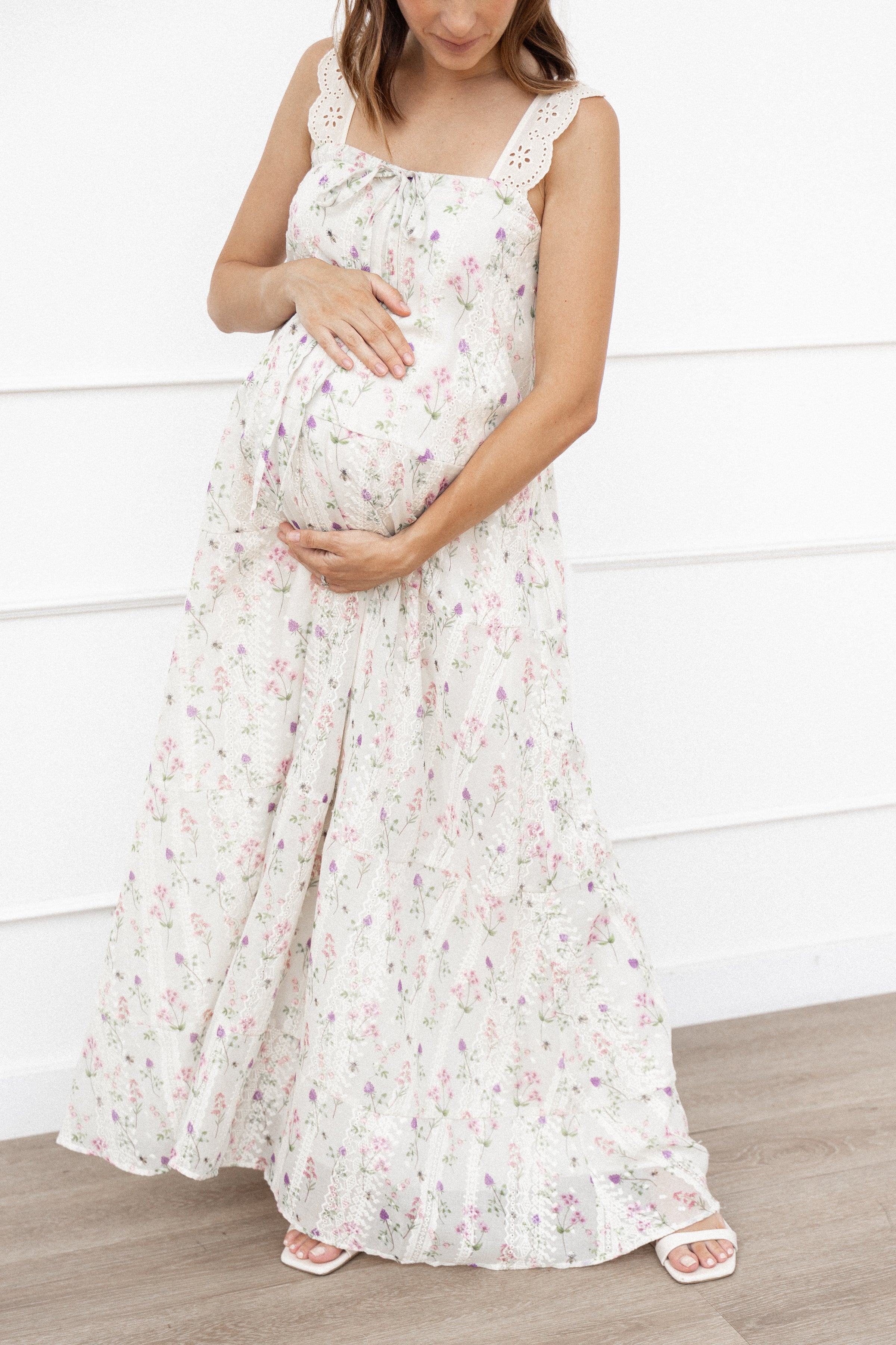Caroline Maxi Dress - Pink Floral