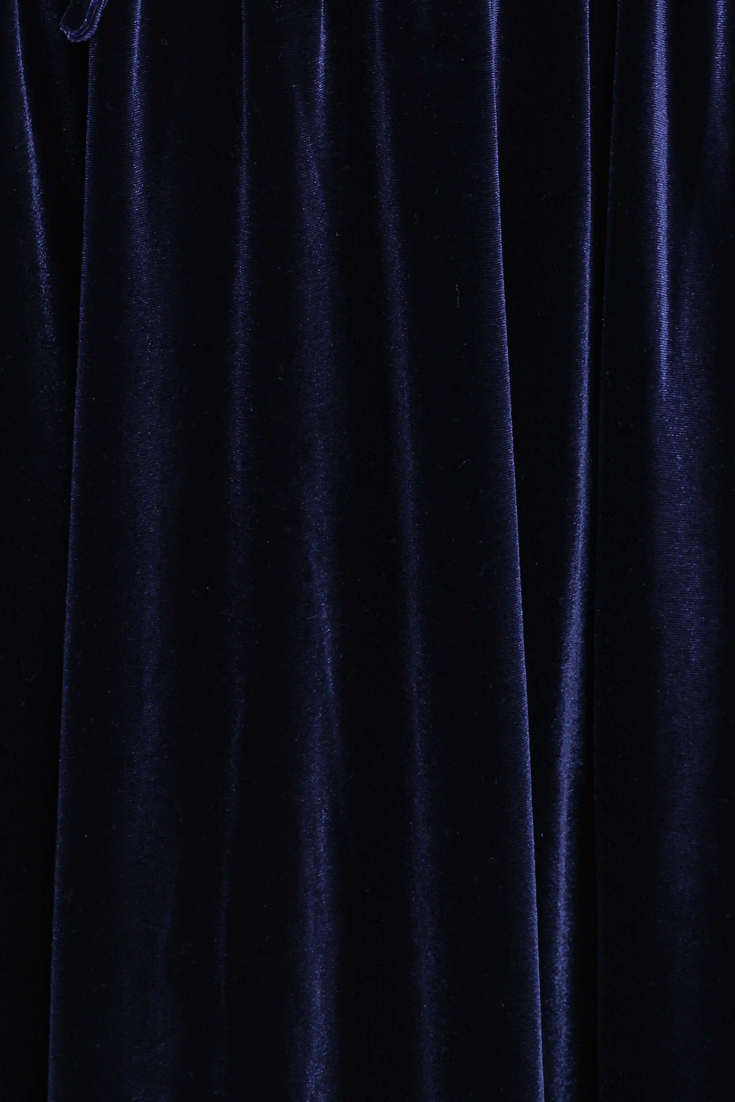 Cece Velvet Long Sleeve Maxi Dress - Midnight Blue