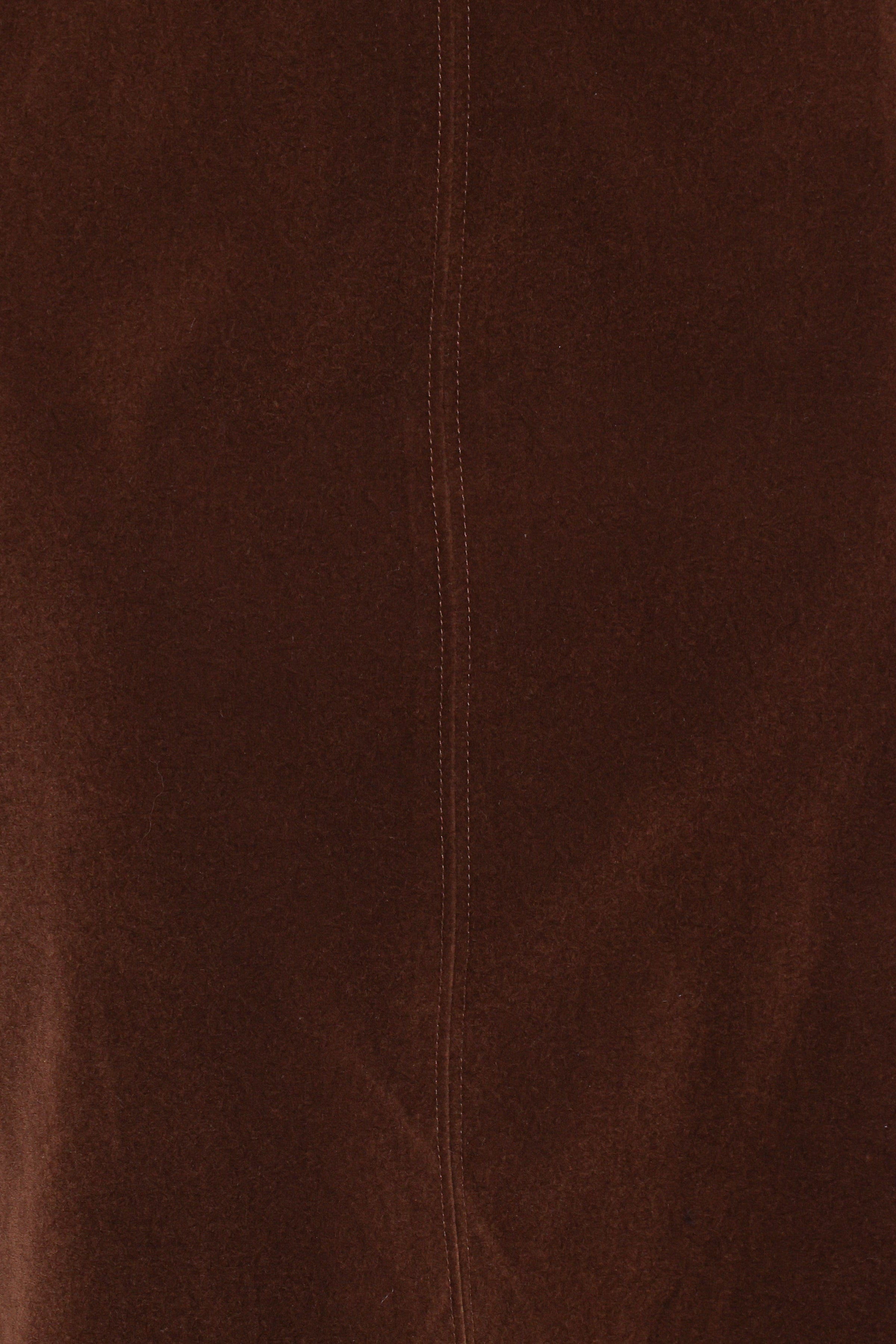 Halina Velvet Midi Skirt - Chocolate