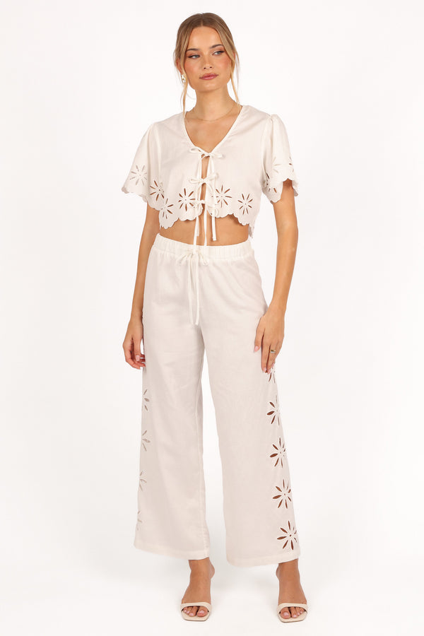 Chloe Two Piece Set - White