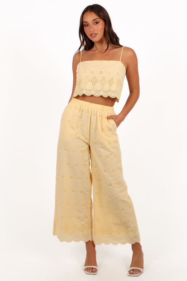 Clementine Pant Set - Honeysuckle Yellow