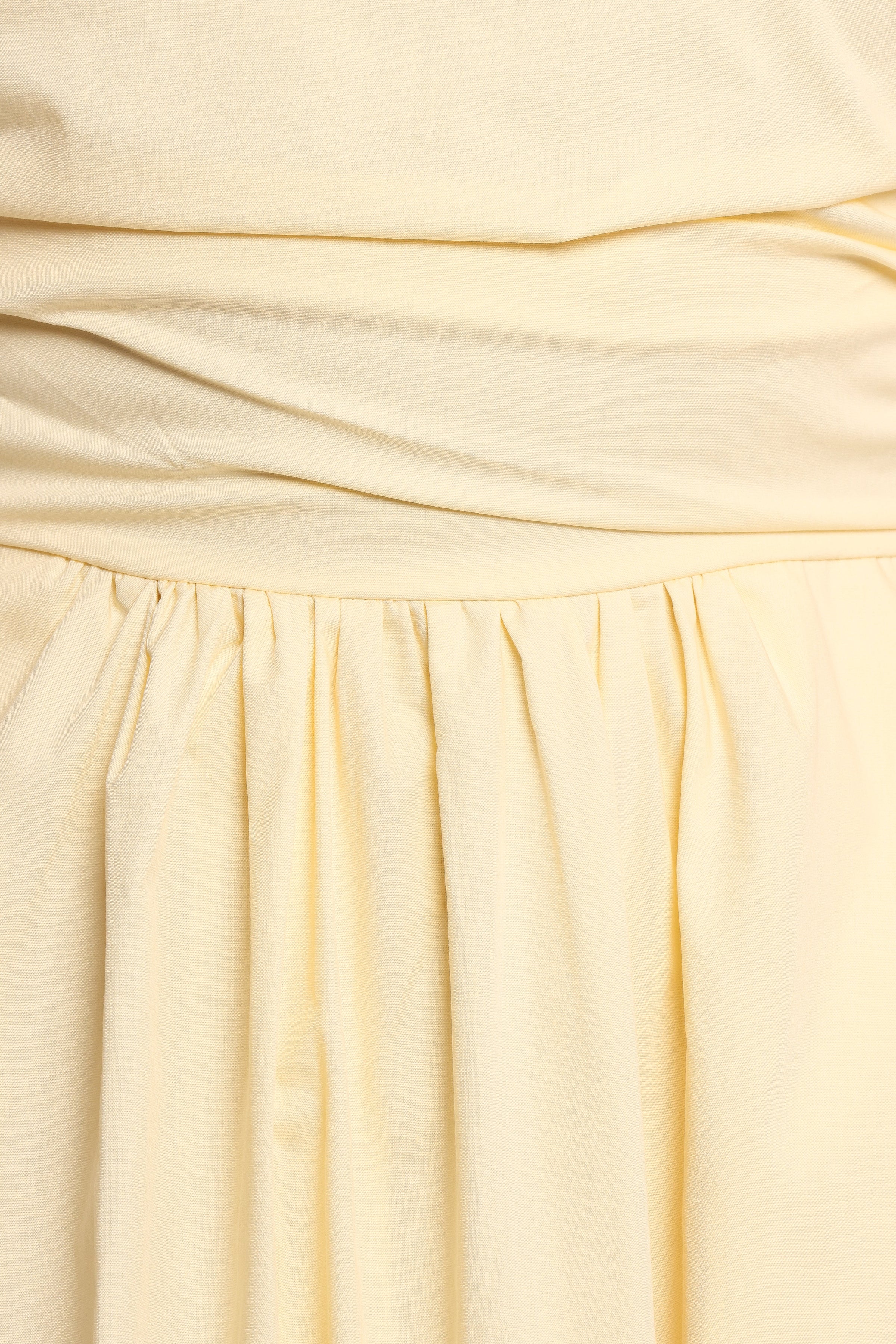 Clo Puff Sleeve Midi Dress - Yellow