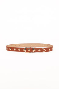 Dallas Studded Belt - Tan