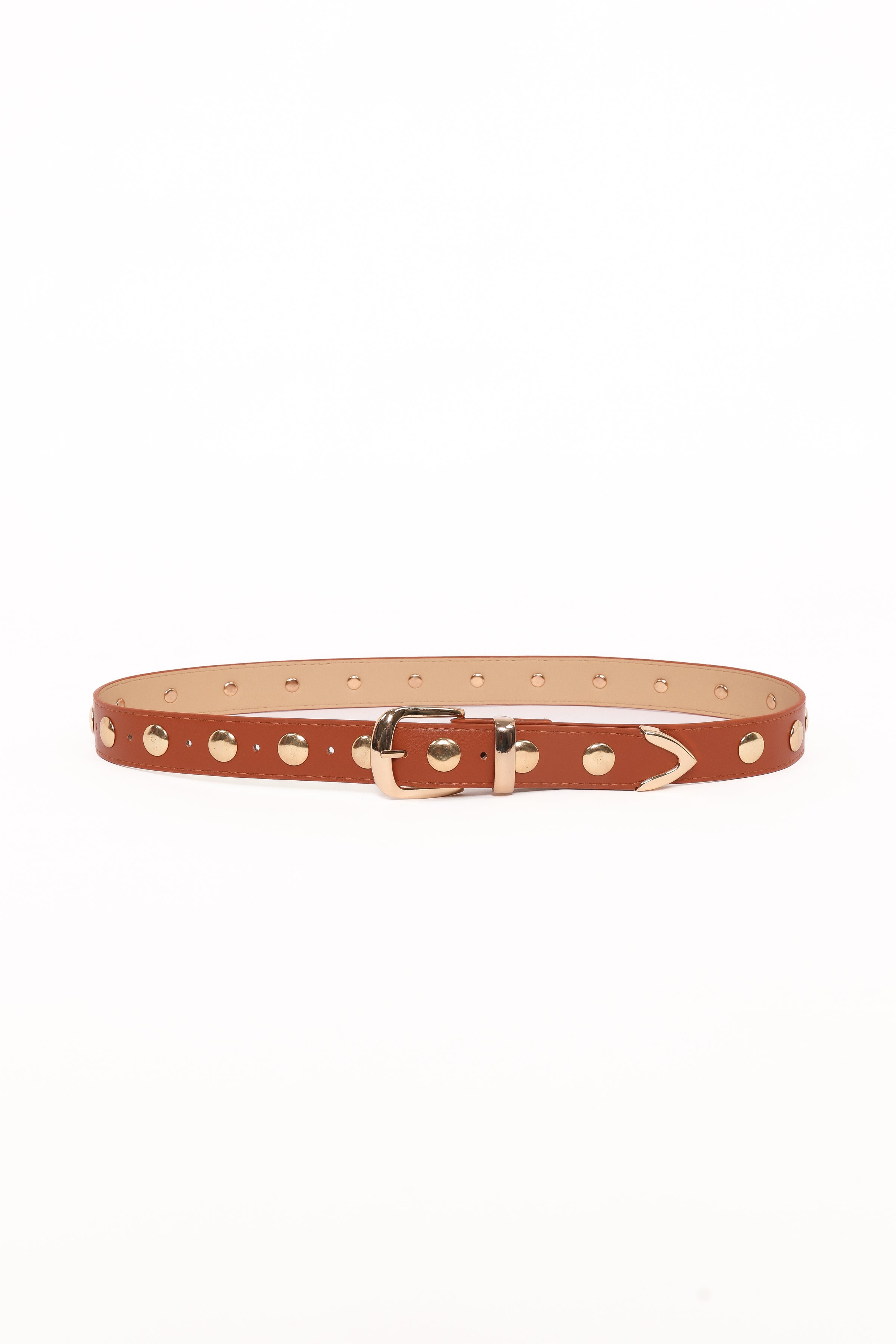 Dallas Studded Belt - Tan