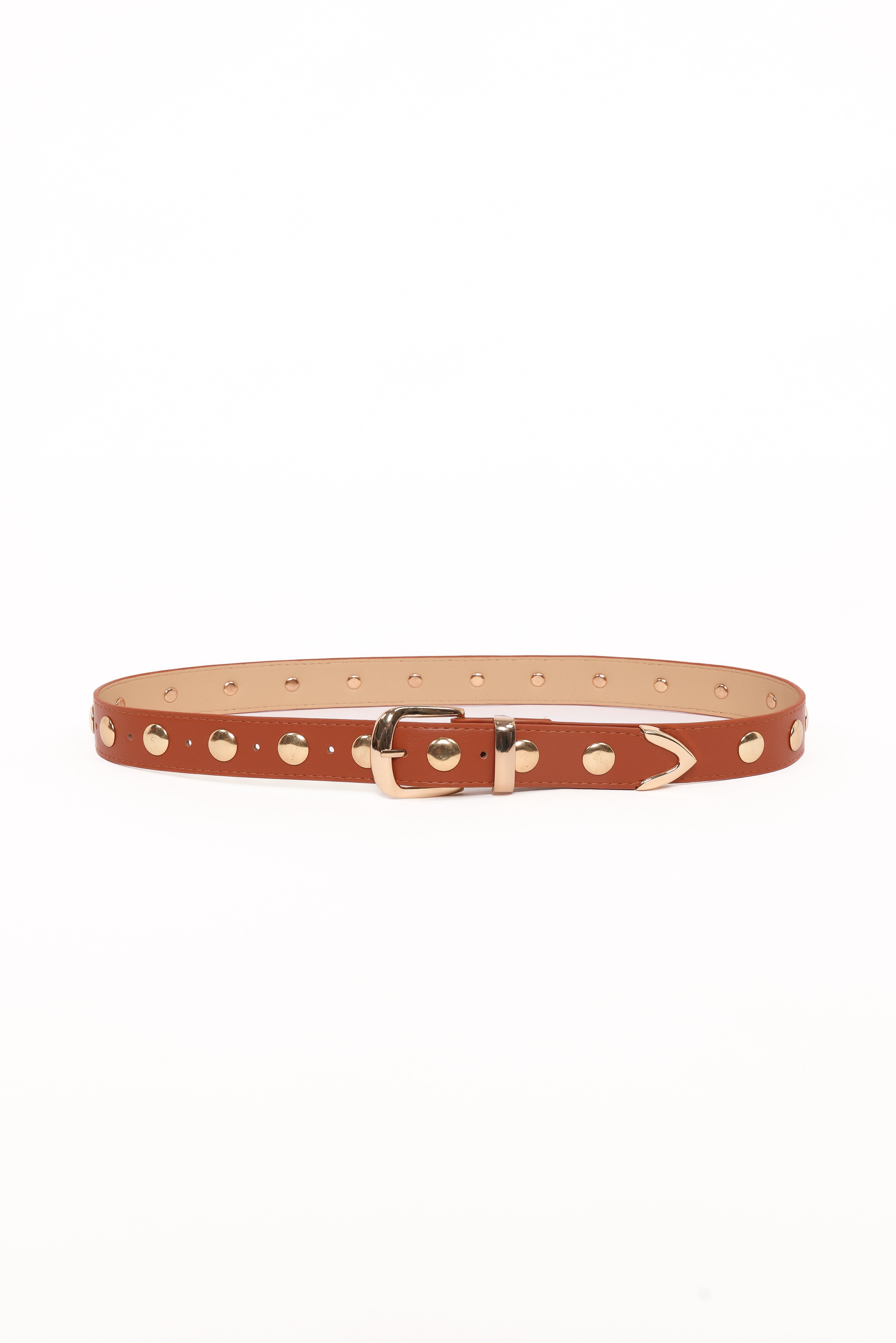 Dallas Studded Belt - Tan