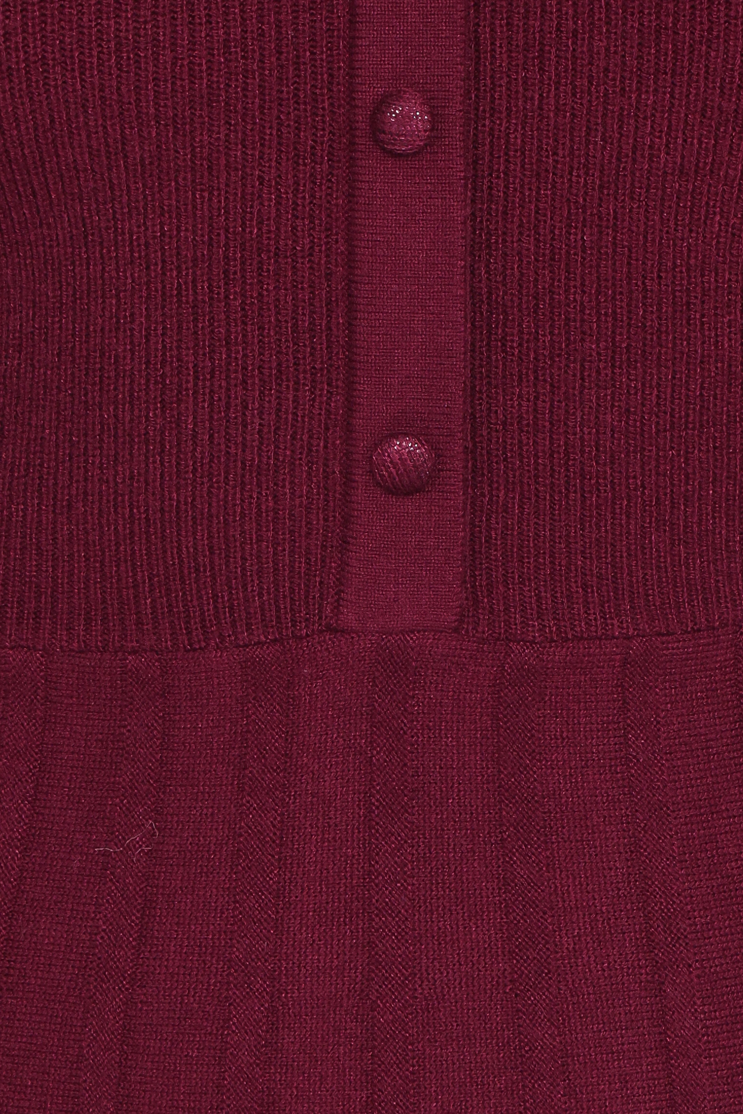 Darlina Long Sleeve Mini Dress - Burgundy