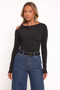 Darma Long Sleeve Top - Black