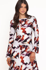 Deidre Maxi Dress - Blurred Floral