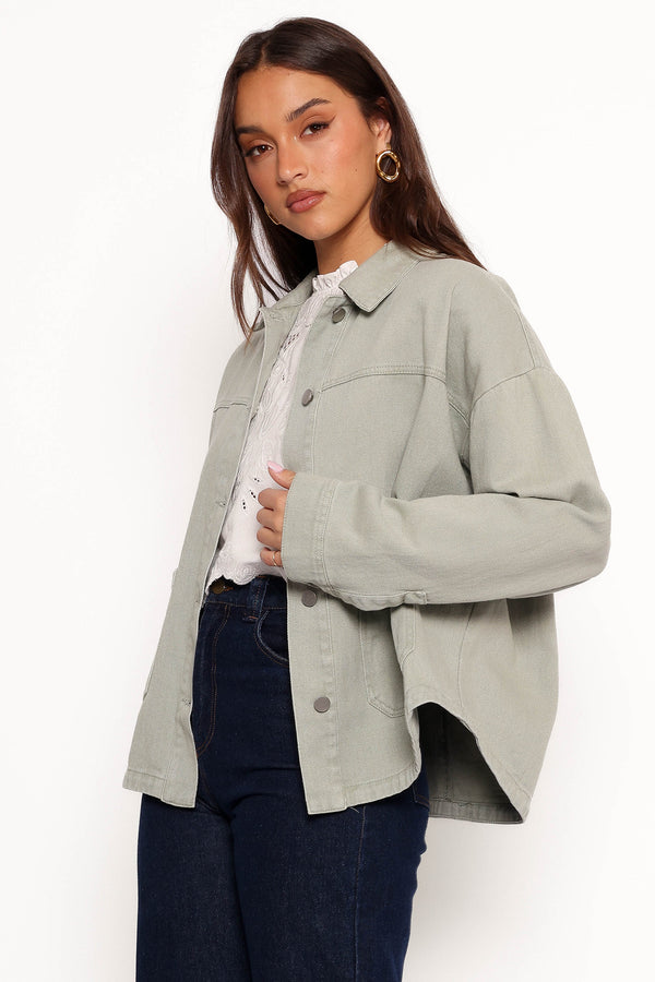 Delana Denim Jacket - Green