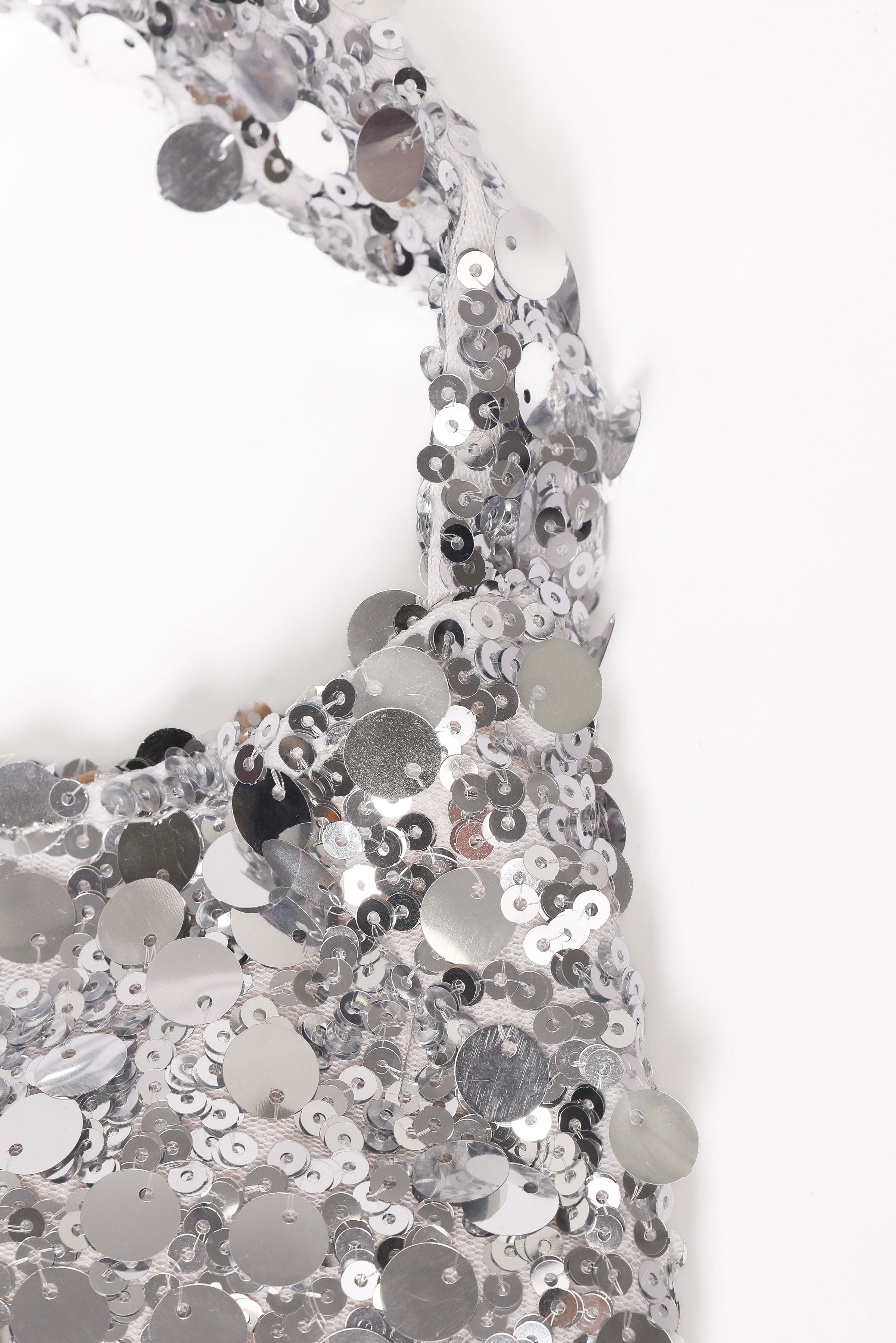 Delta Sequin Bag - Silver