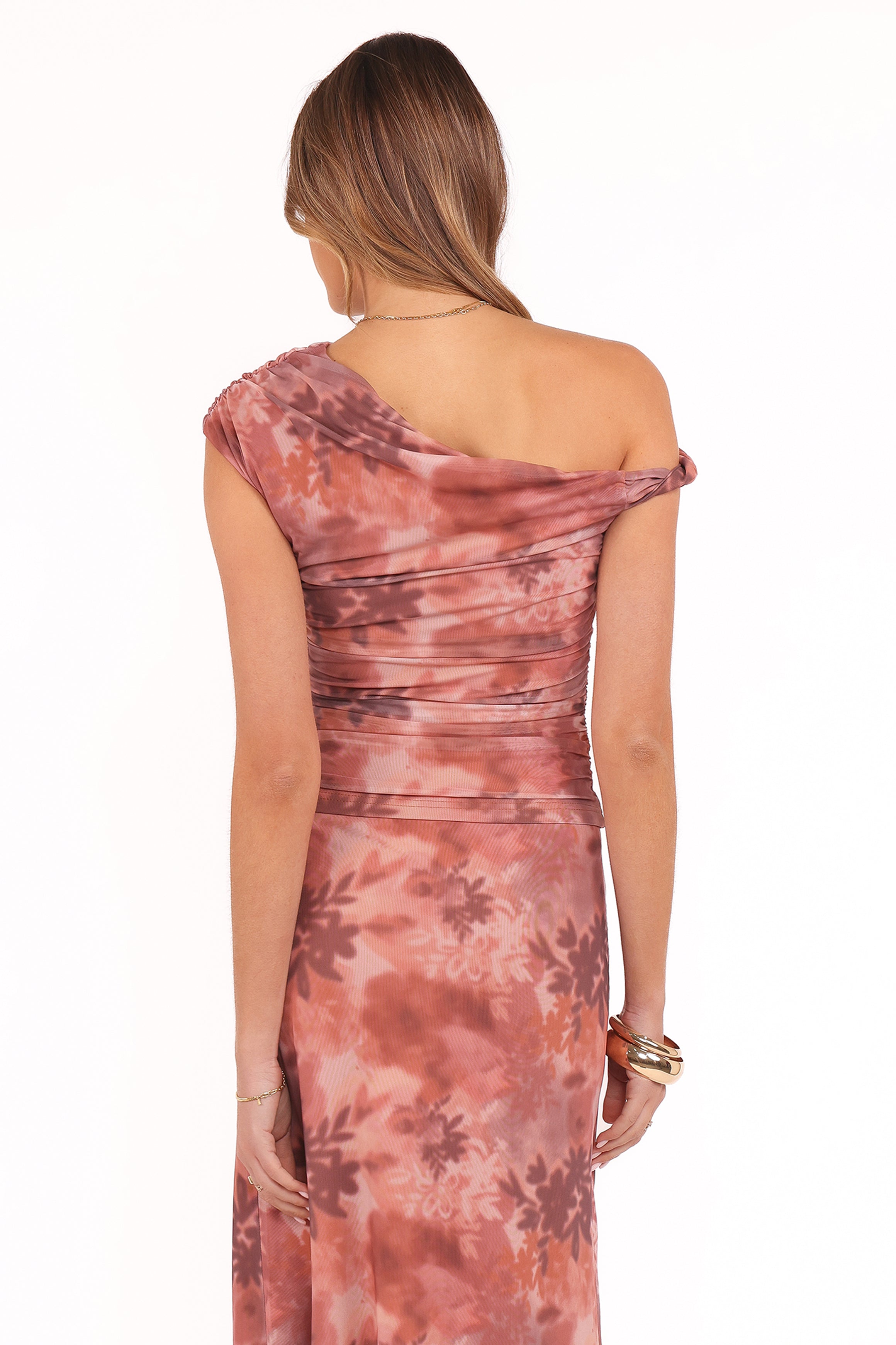 Donata Top - Blurred Botanics