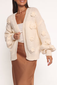 Doralee Rose Cardigan - Cream
