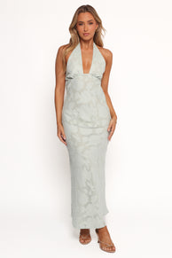 Edwards Maxi Halterneck Dress - Sage