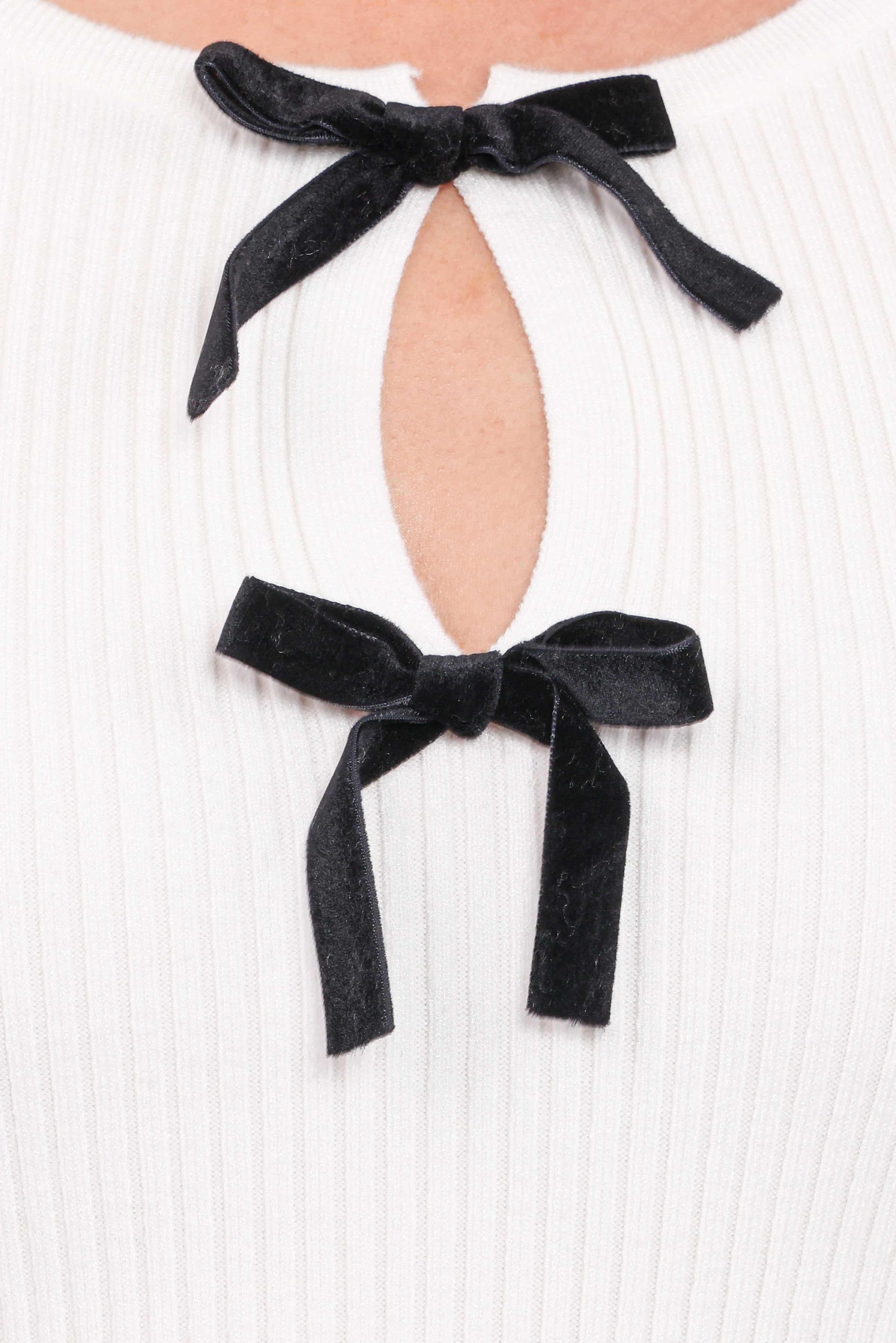 Elba Knit Top - White