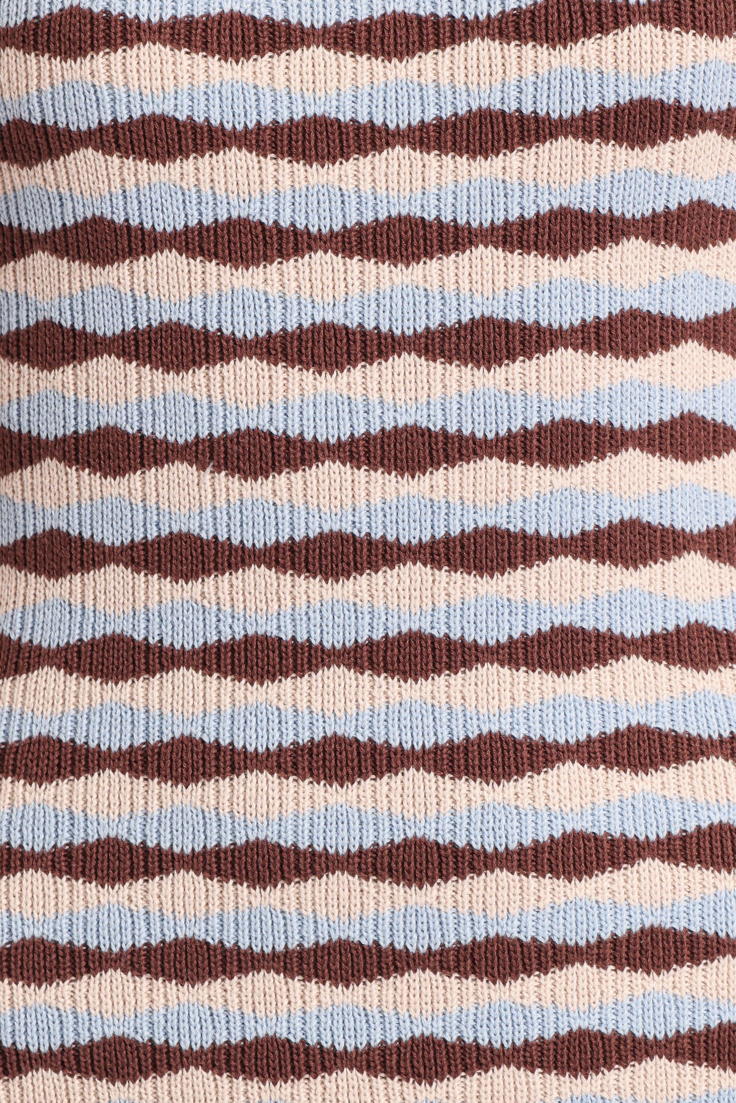 Elfrida Knit Mini Dress - Blue/Brown