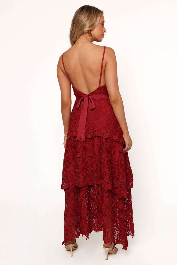 Elijah Maxi Dress - Red