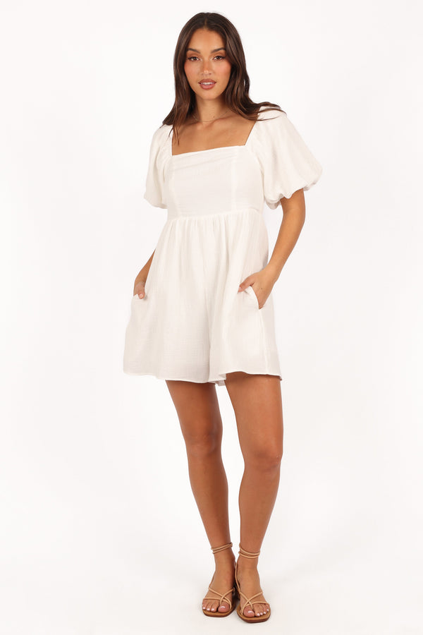 Elise Romper - White